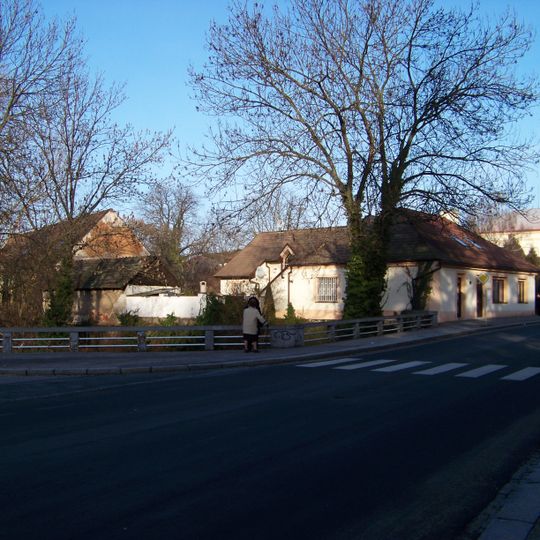 Bridge of Tyršova street over the outer moat in Nymburk