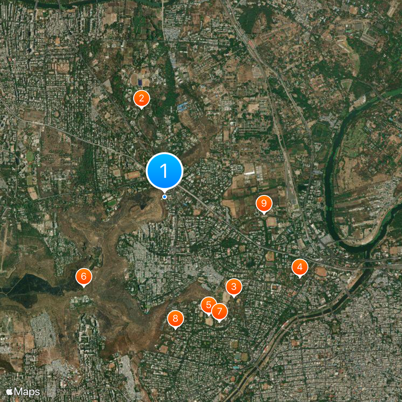 Chaturshringi Temple Karte