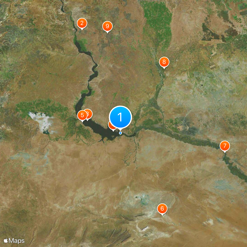 Tabqa Dam Map