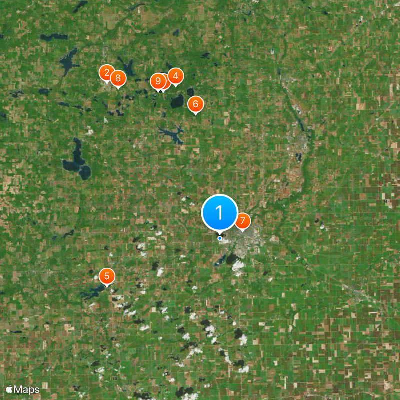 Contea di Lenawee Mappa