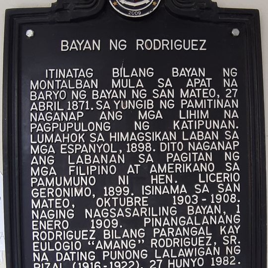 Town of Rodriguez historical marker