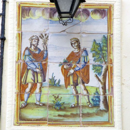Ceramic panel of Saints Abdon and Sennent