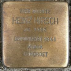 Stolperstein dedicated to Heinz Hirsch