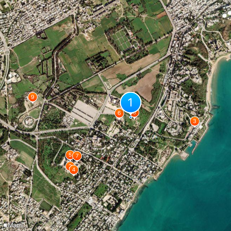 Archaeological site of Carthage Map