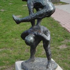 Bokspringende jongens