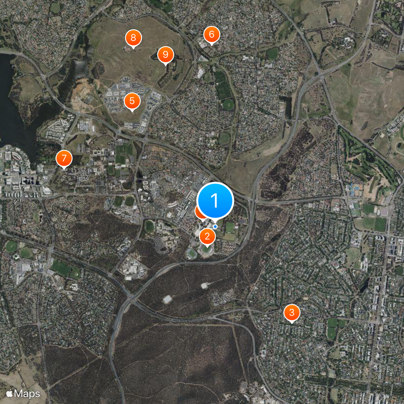 Australian Institute of Sport Map