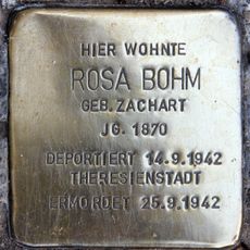 Stolperstein en memoria de Rosa Bohm