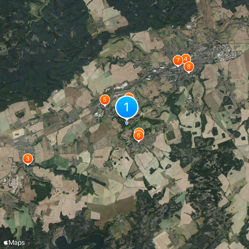 Schloss Brandenstein Karte