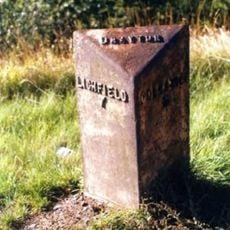 Milepost, new road, nr Lamb Farm (moved from SP996146)