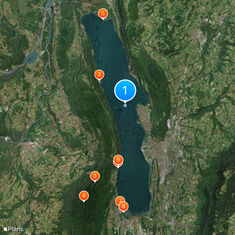 Lago del Bourget Mapa