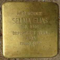 Stolperstein à la mémoire de Selma Elias