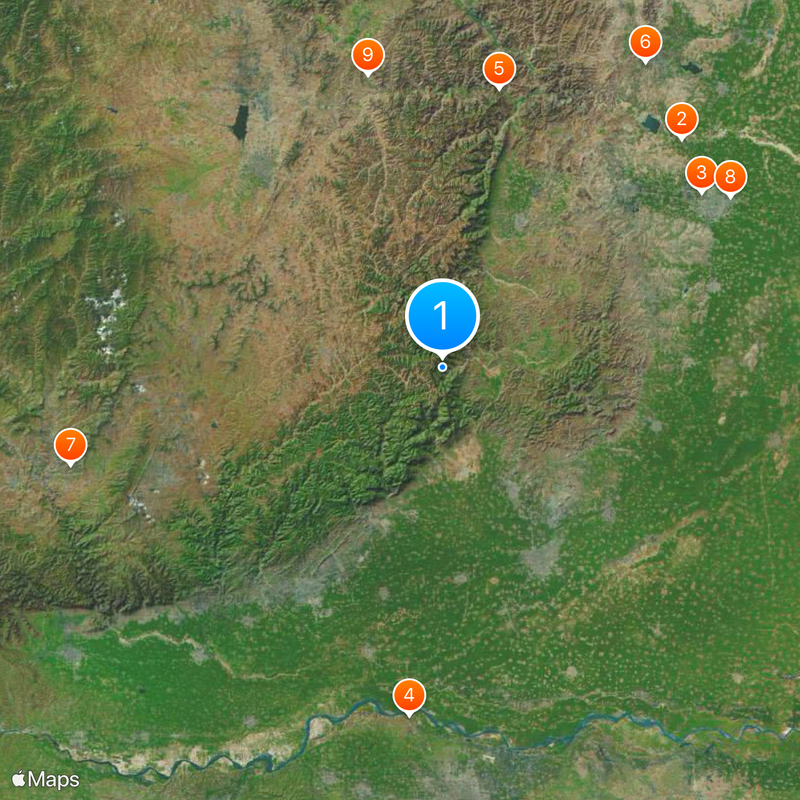 Guoliang-Tunnel Karte