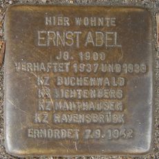 Stolperstein dedicated to Ernst Abel