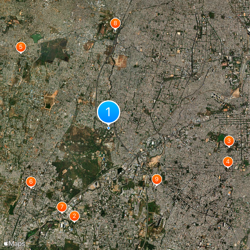 National Law School of India University Map