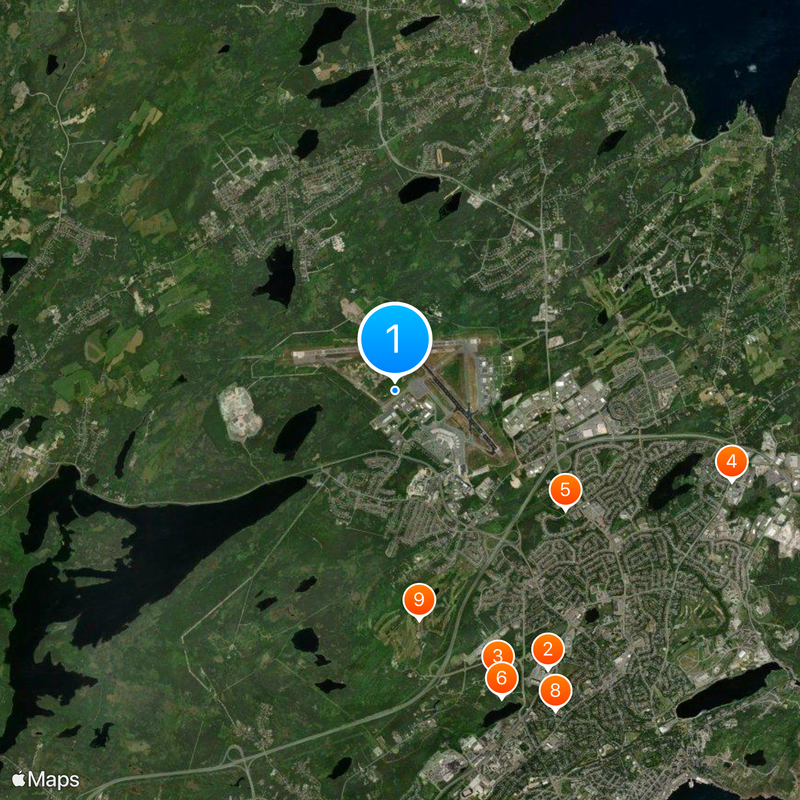 St. John's International Airport Map