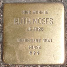 Stolperstein dedicated to Ruth Moses
