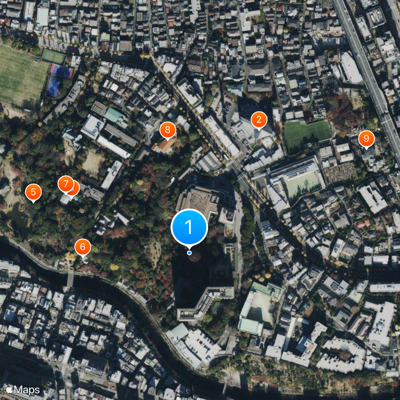 Jardin de Chinzan-sō Carte