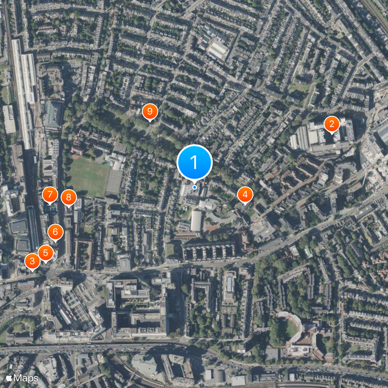 St Paul's Girls' School Map