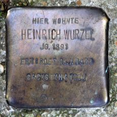 Stolperstein dedicated to Heinrich Wurzel