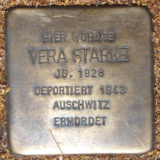 Stolperstein en memoria de Vera Starke