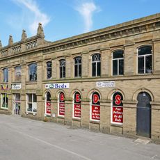Three storey warehouse at Black Dyke Mills (to north of complex)