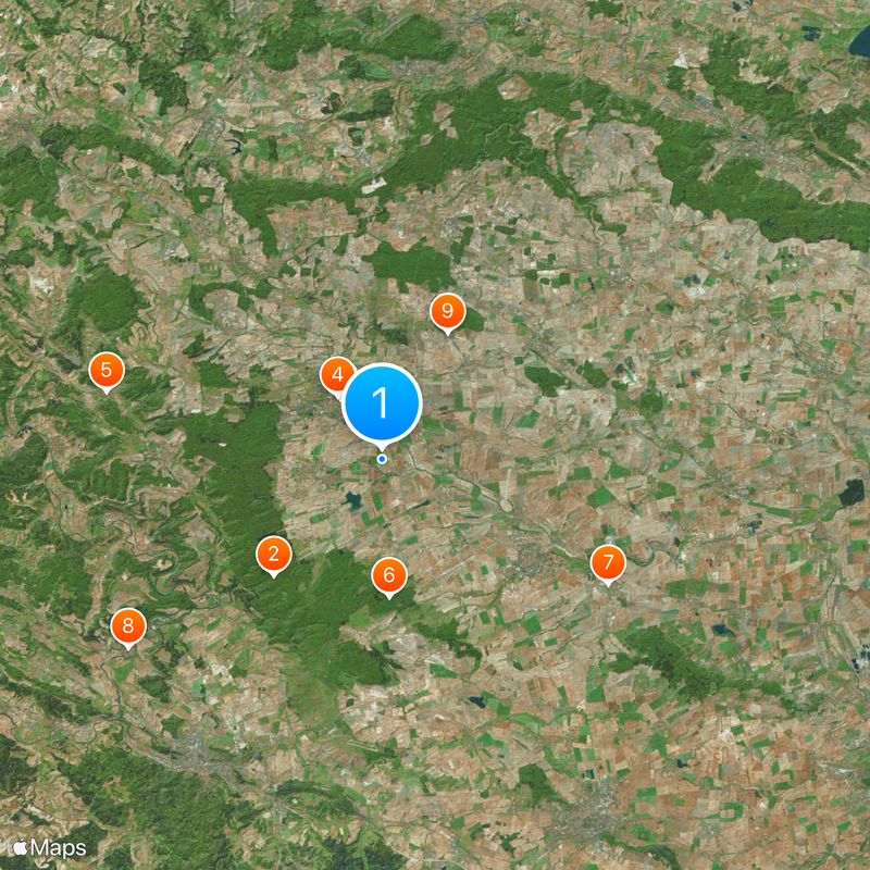 Arrondissement d'Unstrut-Hainich Carte