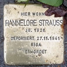 Stolperstein dedicated to Hannelore Strauss