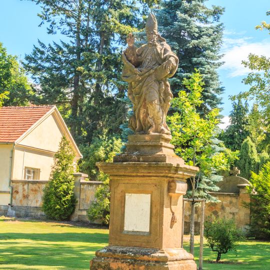 Statue of Saint Godehard in Hořice