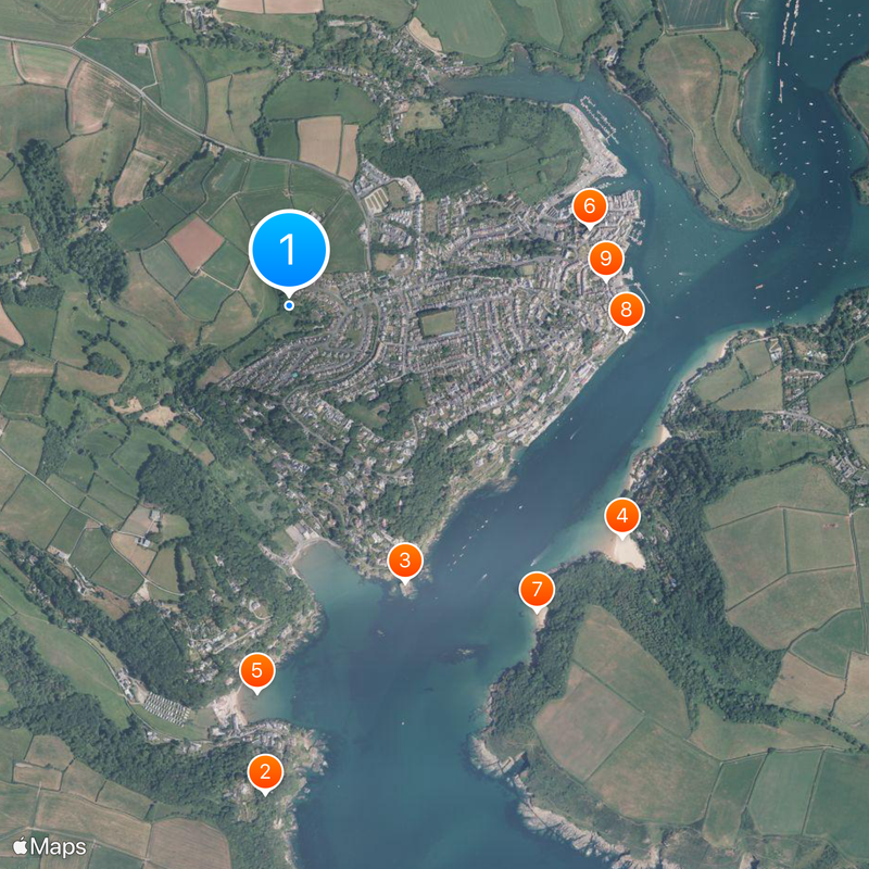 Salcombe Mapa