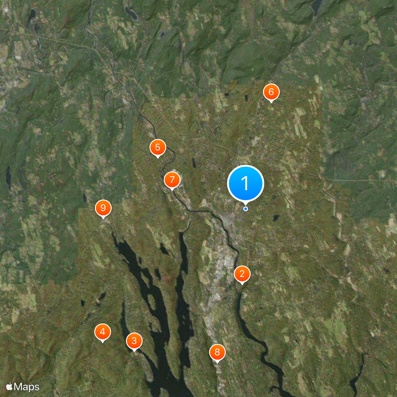 New Milford Mapa