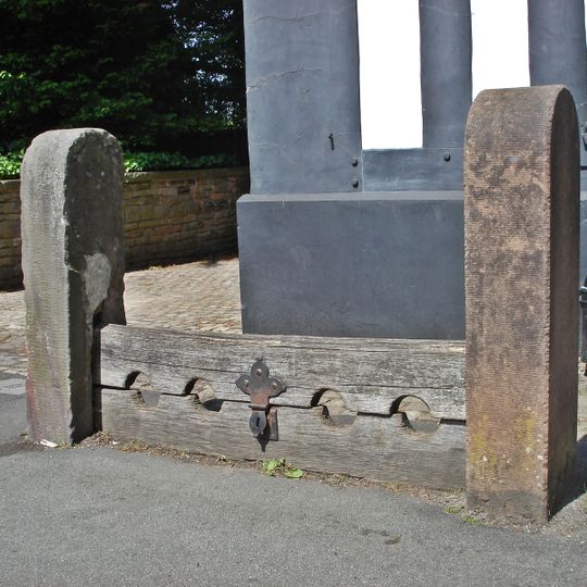 Stocks in quadrangle of Bramall Hall