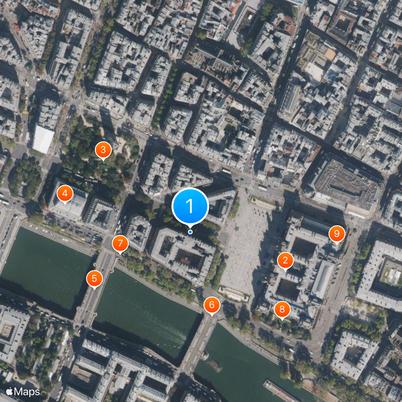 Asistencia Pública –  Hospitales de París Mapa