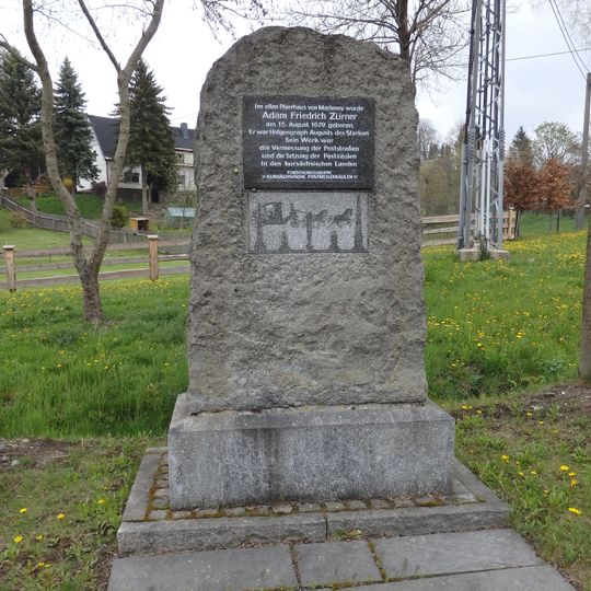 Zürner-Gedenkstein Marieney