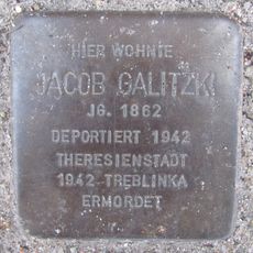 Stolperstein en memoria de Jacob Galitzki