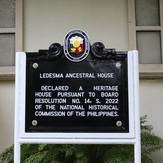 Ledesma Ancestral House historical marker