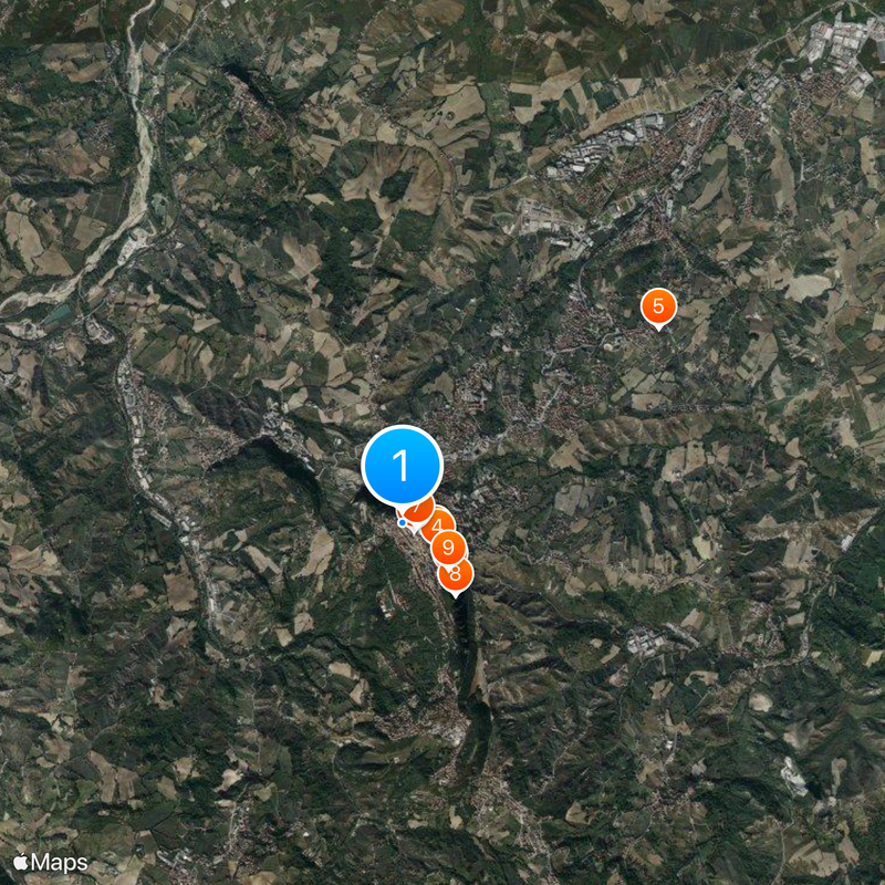 Academia internacional de ciencias de San Marino Mapa