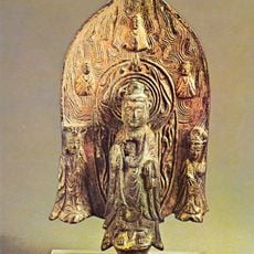 Gilt bronze Shinmyeong Triad Buddha statue