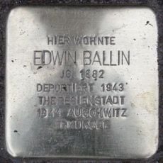 Stolperstein dedicated to Edwin Ballin