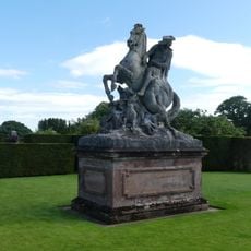 Equestrian Statue South Of Canal On Central Terrace