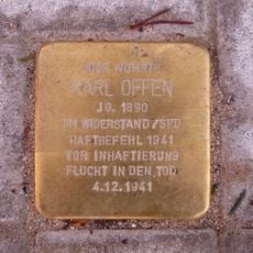 Stolperstein dedicated to Karl Offen