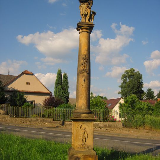 Sloup se sochou svatého Rocha