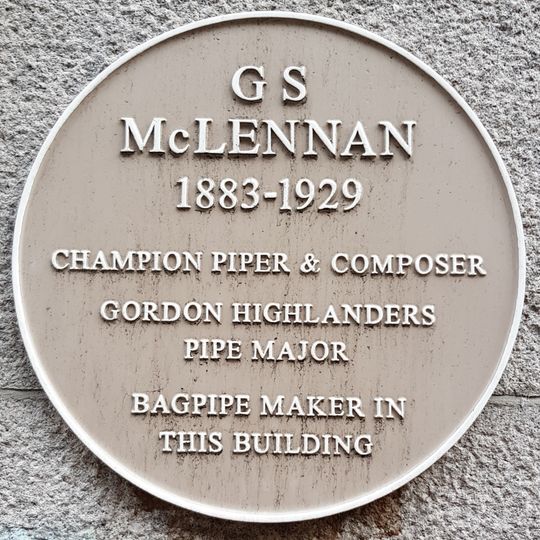 Commemorative plaque to G. S. McLennan