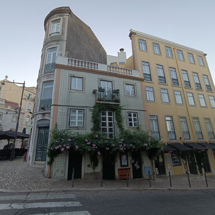 Green tile building