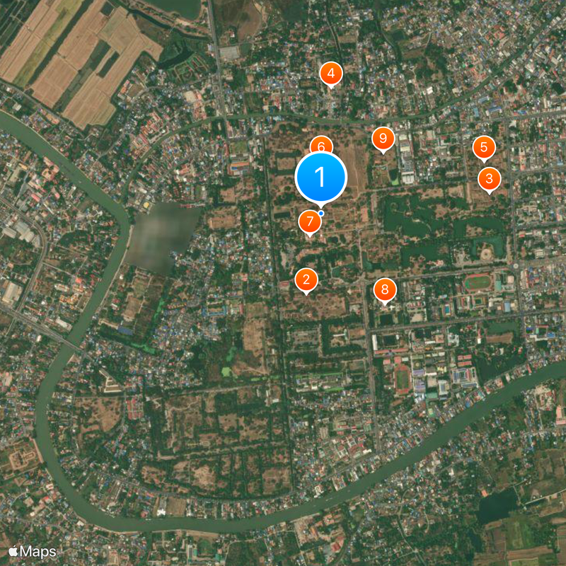 Wat Phra Si Sanphet Carte