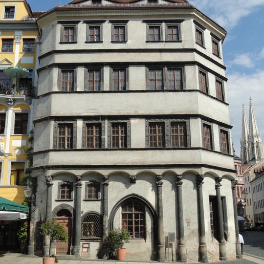 Stadtwaage; Gebäude in geschlossener Bebauung, Eckhaus Untermarkt 14