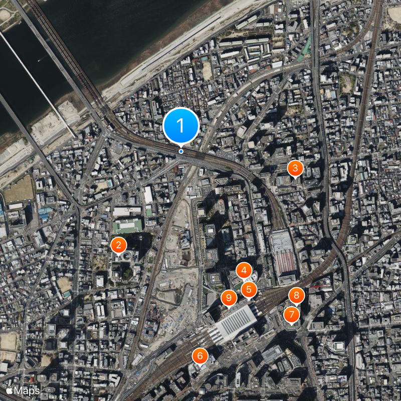 Nakatsu Station Map