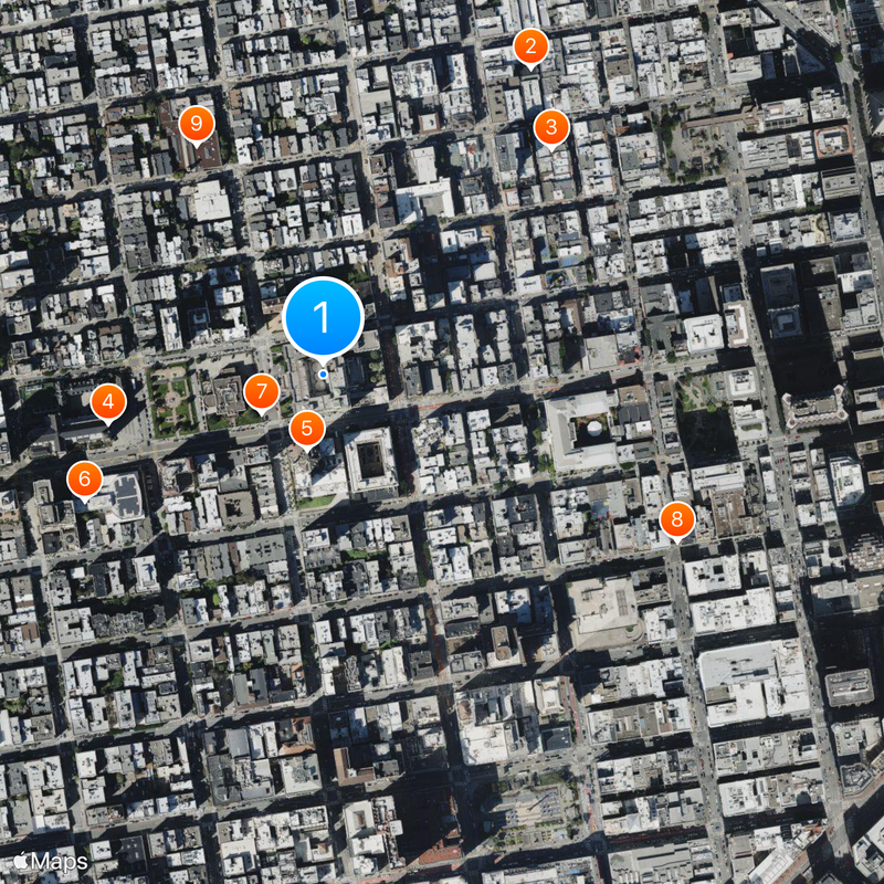Fairmont San Francisco Map
