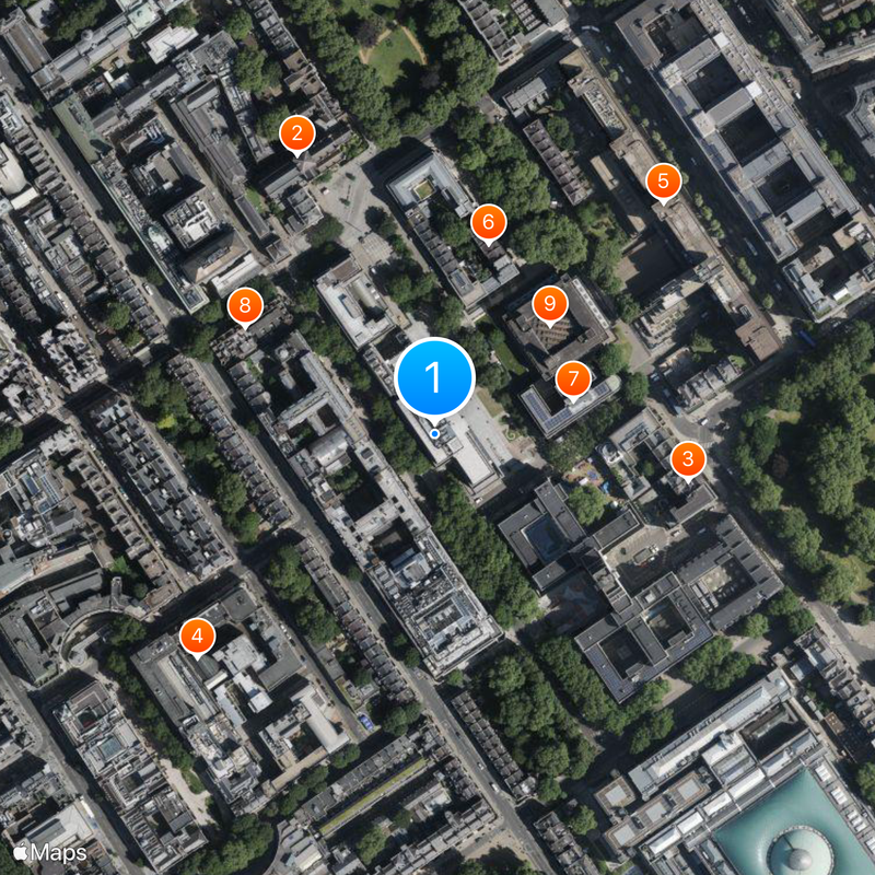 Birkbeck, University of London Map
