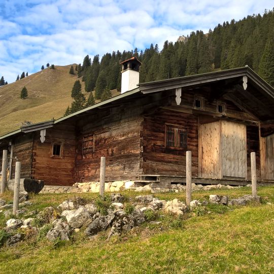 Almhütte, sogenannte Hagnhütte der Neuhüttenalm