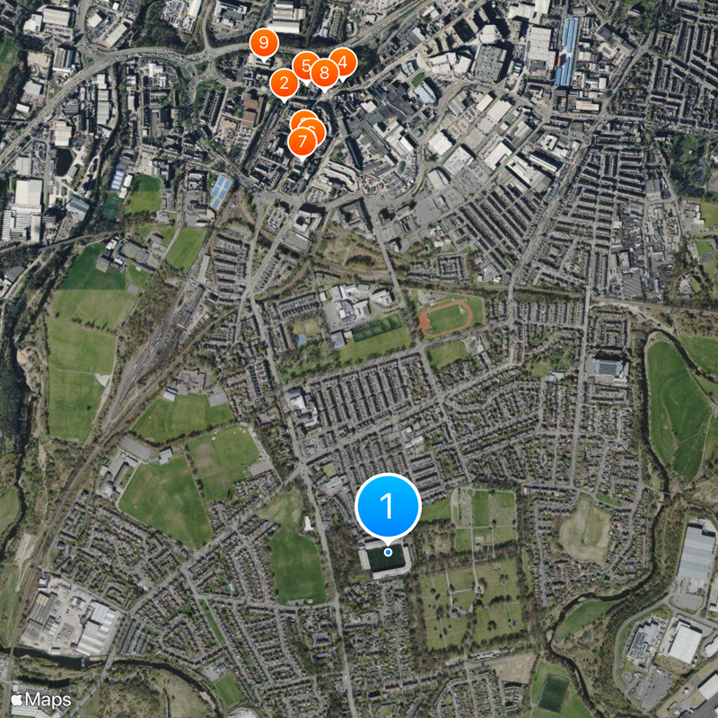 Gigg Lane Map